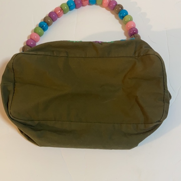 Children’s Place green and purple beaded floral purse - Picture 10 of 10